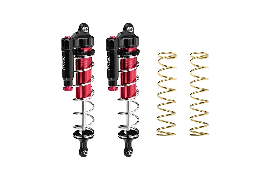 GPM Aluminium 187mm Rear Piggyback Shocks 2Pcs - Red image 126771