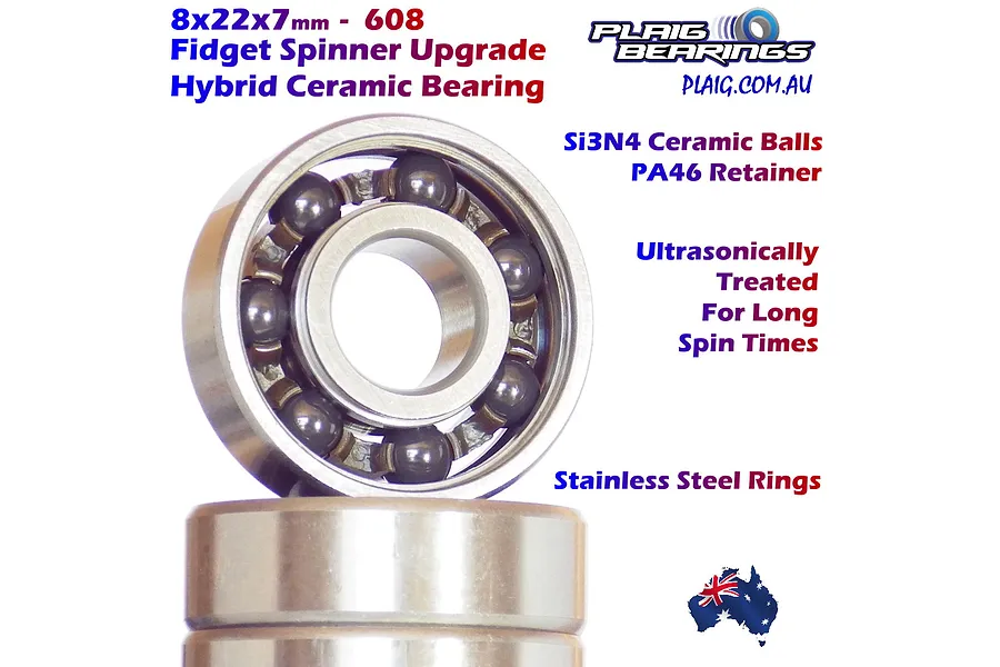 Plaig RC 8x22x7mm Ceramic Fidget Spinner Bearing 1Pc image 126830
