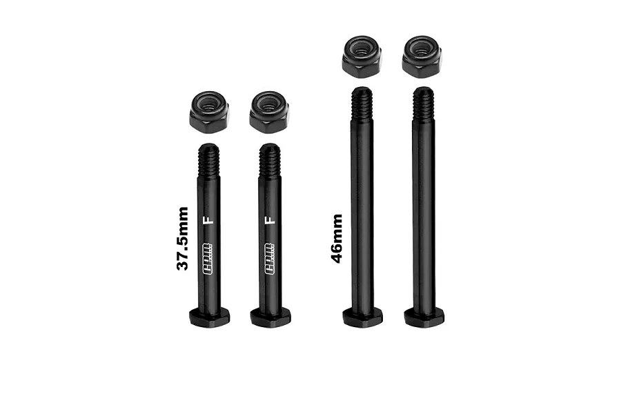 GPM Steel Front &amp;amp; Rear Suspension Pin Set - Black image 127058