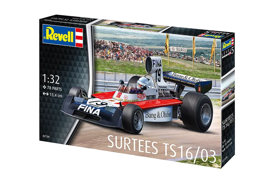 Revell 1/32 Surtees TS16-03 1974 Formula 1 Scaled Plastic Model Set image 127132