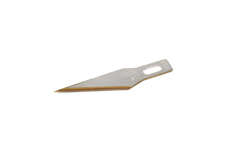 Excel Tools Carbon Steel #11 Titanium Nitride Coated Blades 5Pcs image 127163