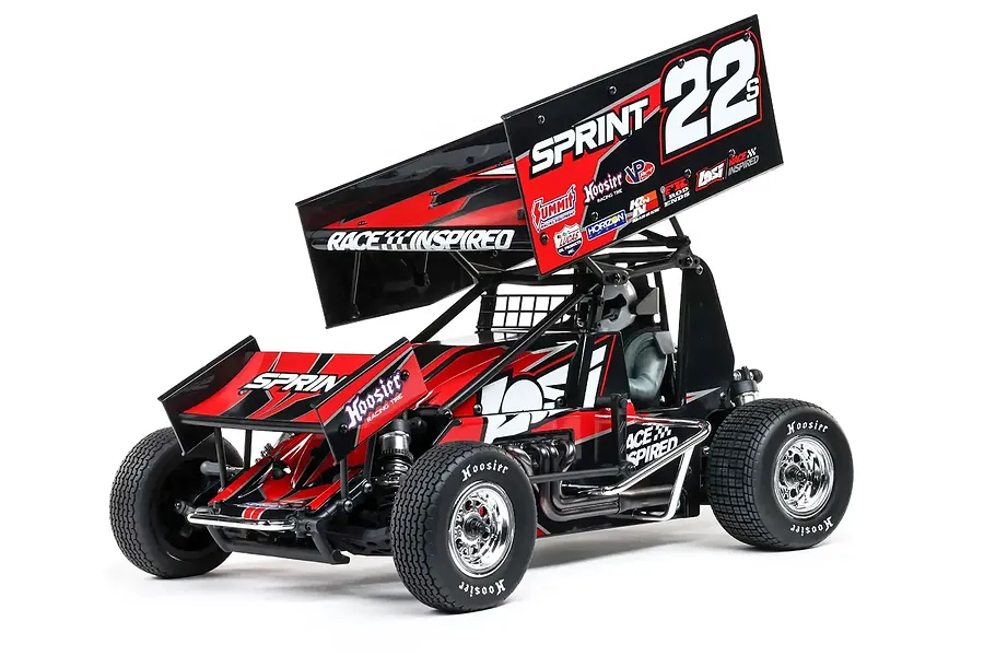 Losi 22S Sprint RC Sprint Car Electric Brushless 2WD 1/10 Scale RTR Bundle - Red image 127210