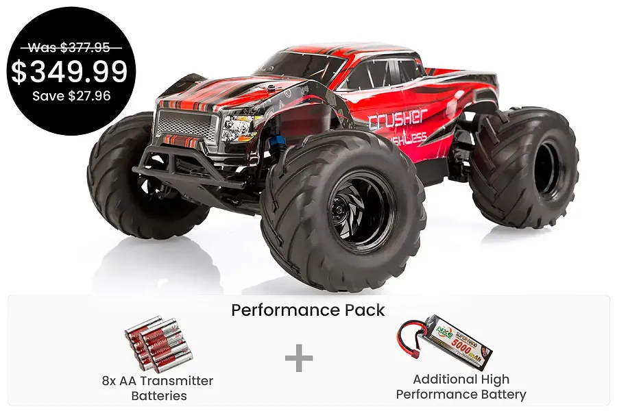 HSP Crusher BL RC Monster Truck  Brushless - Performance Pack image 127230