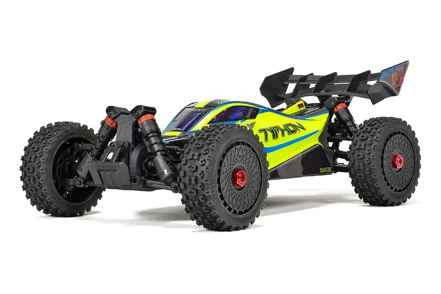 ARRMA Typhon 223S BLX Buggy Electric Brushless 4WD 1/8 Scale RTR - Yellow image 127246