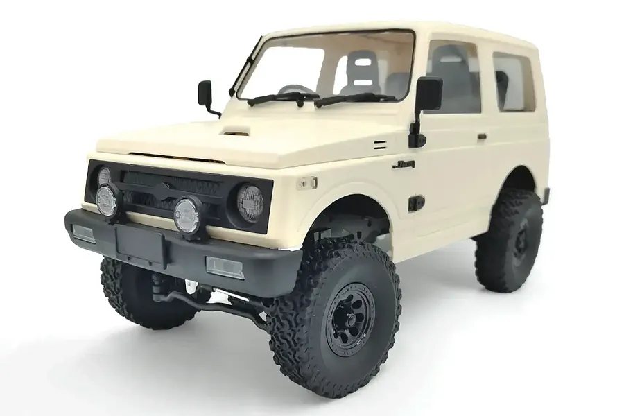 WPL C74 Suzuki Jimny JA11 1995 RC Rock Crawler Electric 4WD 1/10 Scale RTR - White/Cream image 127373