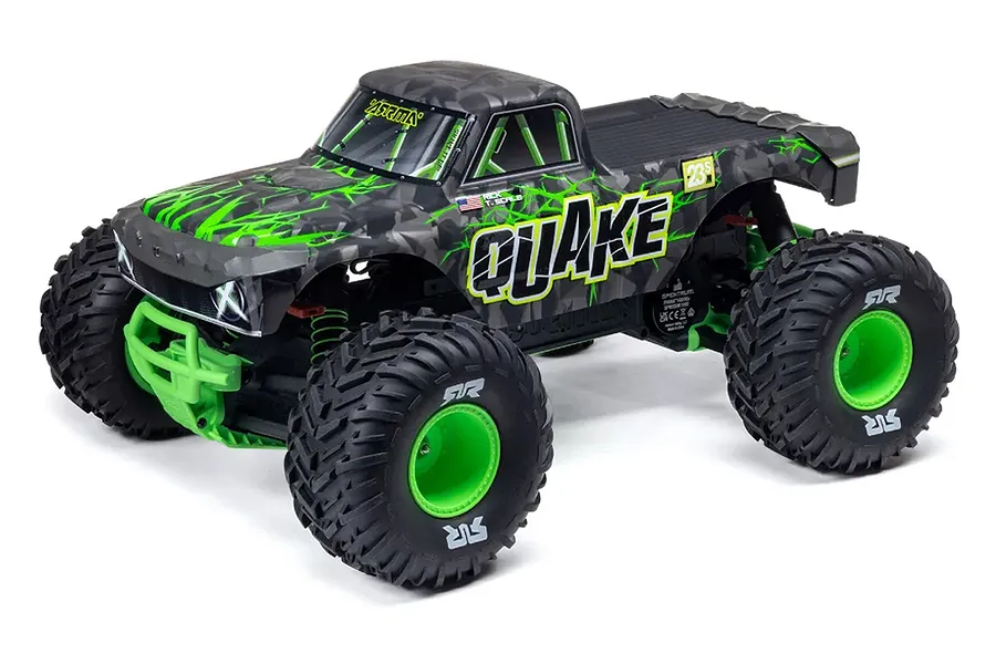 ARRMA Quake 223S BLX DSC RC Monster Truck Electric Brushless 1/10 Scale RTR - Green image 127474