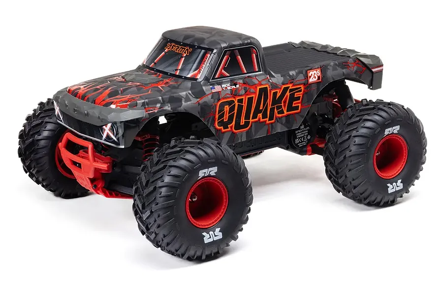 ARRMA Quake 223S BLX DSC RC Monster Truck Electric Brushless 1/10 Scale RTR - Red image 127476
