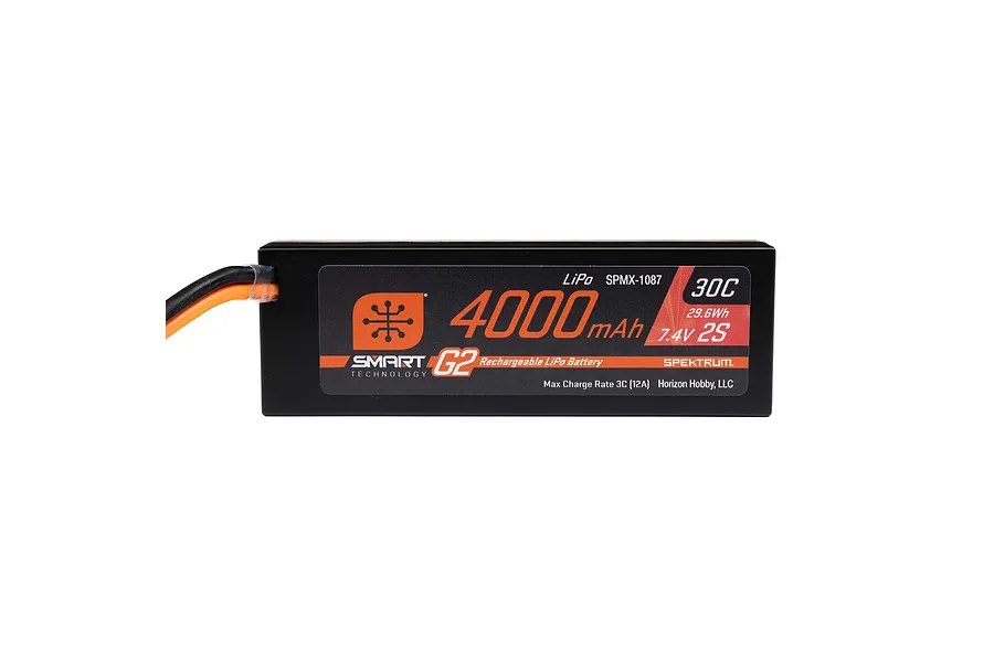 Spektrum 7.4V 4000mAh 30C 2S Hard Case LiPo Battery image 127479