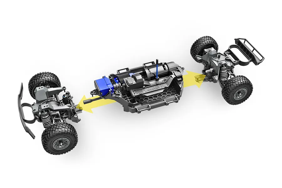 Traxxas Mini Slash 4X4 BL2S RC Short Course Truck Electric Brushless 4WD 1/16 Scale RTR image 127552