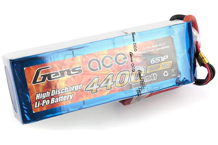 Gens Ace 22.2v 4400mAh 30C LiPo Battery image 12772