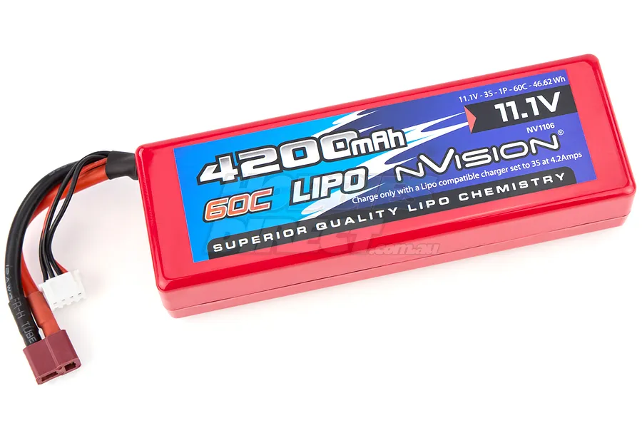nVision Racing Pro 11.1v 4200mAh 60C LiPo Battery image 12779