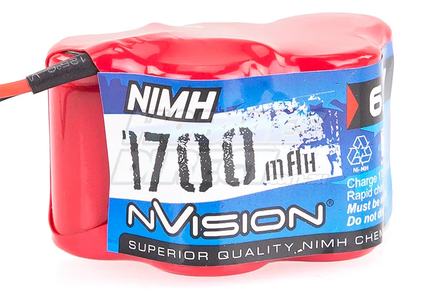 nVision 6V 1700mAh Hump Soft Case NiMH Battery image 12782
