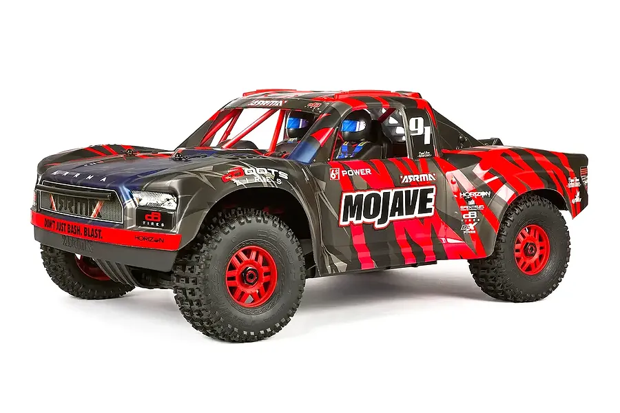 ARRMA MOJAVE 6S V2 BLX Desert Racer RC Short Course Truck Electric Brushless 4WD 1/7 Scale RTR - Red/Black image 127814