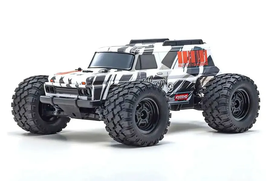 Kyosho Mad Wagon VE RC Monster Truck Electric Brushless 4WD 1/10 Scale RTR - Black/White image 127917