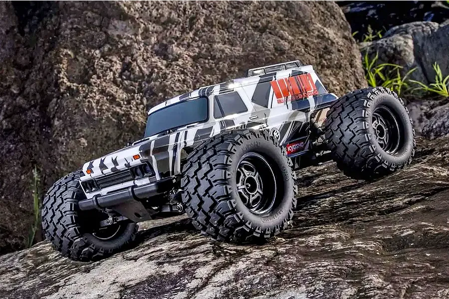 Kyosho Mad Wagon VE RC Monster Truck Electric Brushless 4WD 1/10 Scale RTR - Black/White image 127920