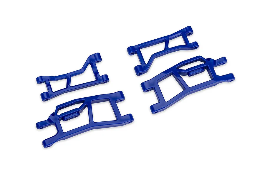 Traxxas HD WideMaxx Front Upper and Lower Suspension Arms 4Pcs - Blue image 127994