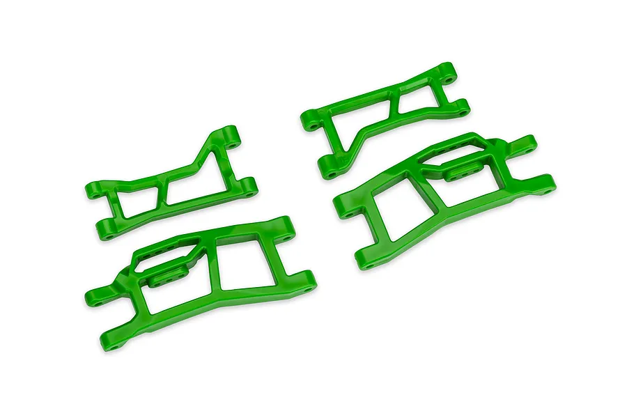 Traxxas HD WideMaxx Front Upper and Lower Suspension Arms 4Pcs - Green image 127995