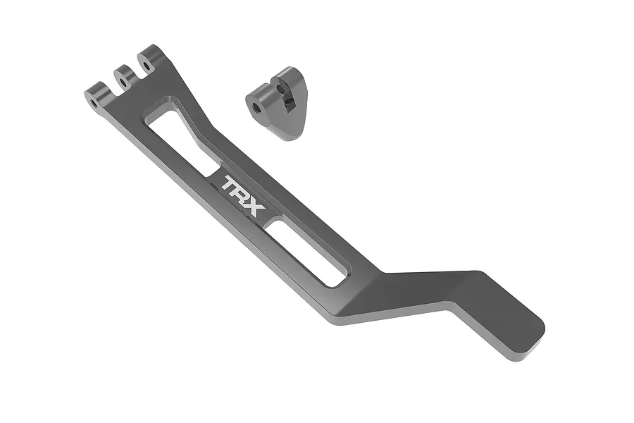 Traxxas Aluminium Battery Hold-Down Strap with Post 2Pcs - Grey image 1