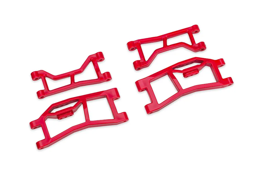 Traxxas HD WideMaxx Rear Upper and Lower Suspension Arms 4Pcs - Red image 128007
