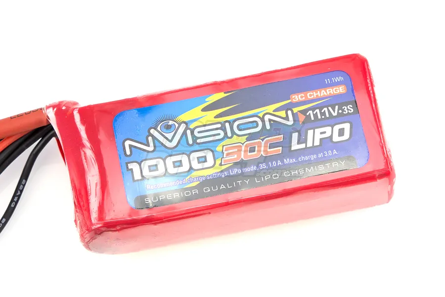 nVision 11.1v 1000mAh 30C LiPo Battery image 12802