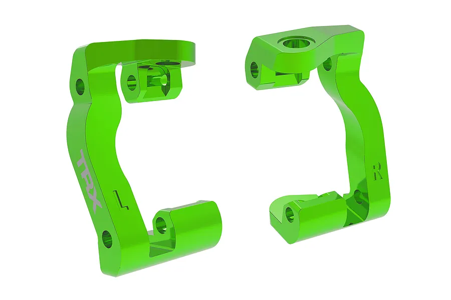 Traxxas Aluminium Steering Hub Carriers (C-Hubs) 2Pcs - Green image 128011