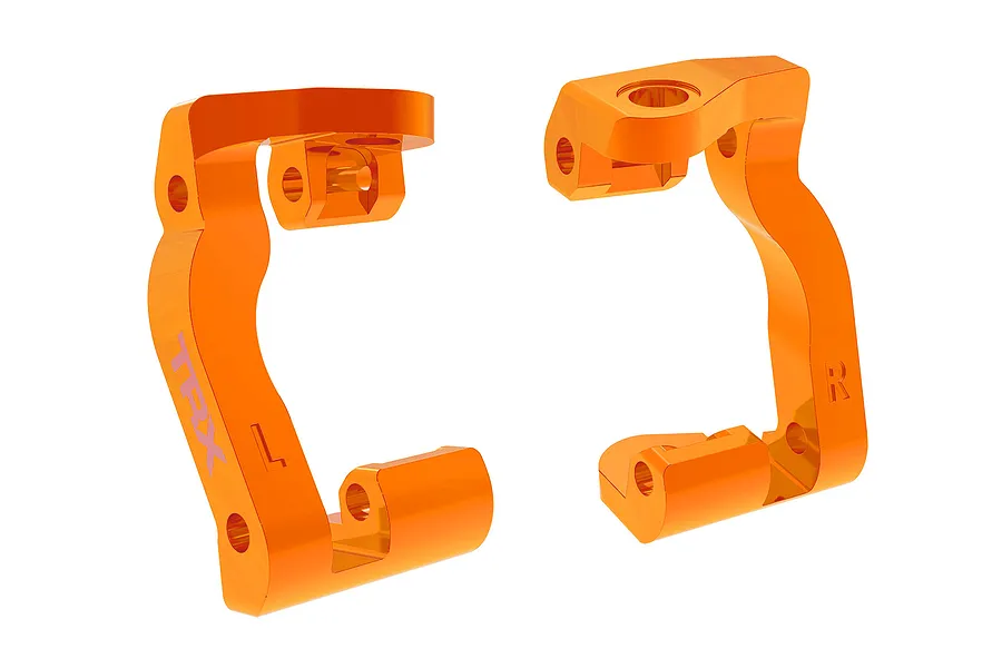 Traxxas Aluminium Steering Hub Carriers (C-Hubs) 2Pcs - Orange image 128012