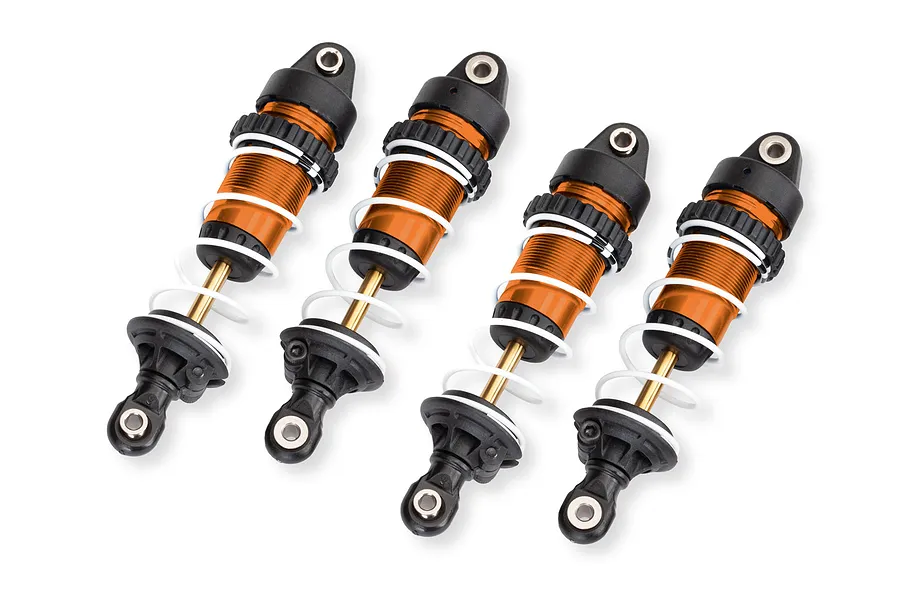 Traxxas Aluminium Mini GTR Long Shocks 4Pcs - Orange image 128038