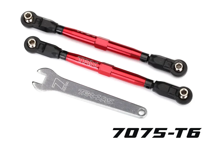 Traxxas Tubes 102mm Aluminium Toe Links 2Pcs - Red image 128053