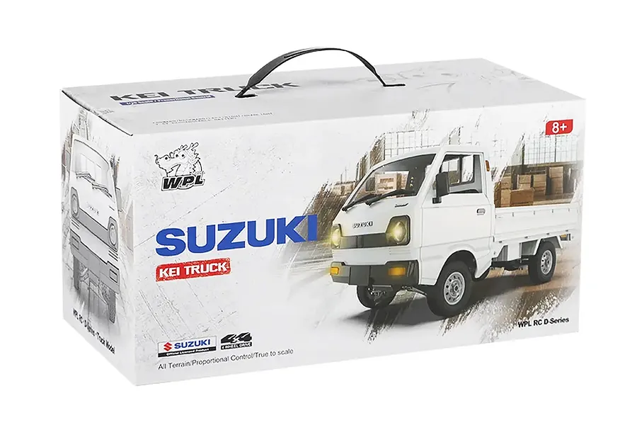 WPL D14 Suzuki Carry RC Drift Kei Truck Electric 4WD 1/10 Scale RTR - White image 128121