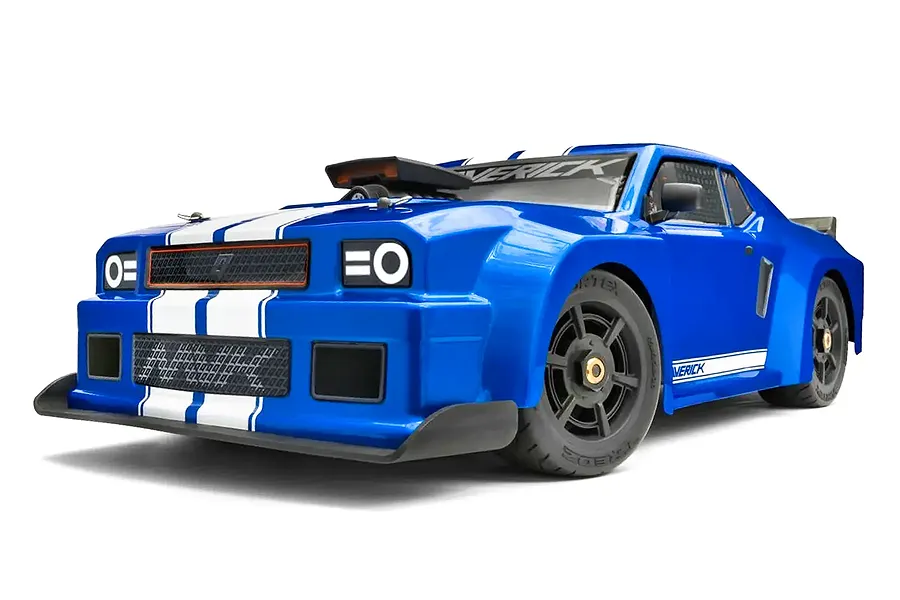 Maverick Quantum R Flux 4S RC Muscle Car Electric Brushless 4WD 1/8 Scale RTR - Blue image 128122