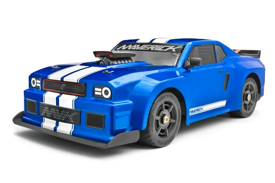 Maverick Quantum R Flux 4S RC Muscle Car Electric Brushless 4WD 1/8 Scale RTR - Blue image 128124