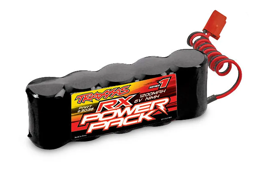 Traxxas 6v 1200mAh Series 1 Flat NiMH Battery image 12828