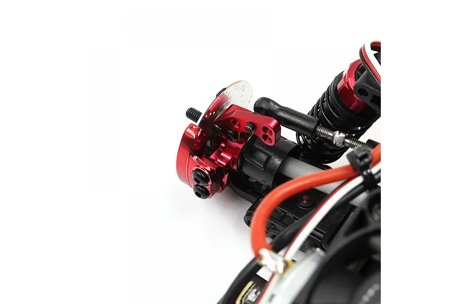 Yeah Racing Aluminium Rear Hubs 2Pcs - Red image 2