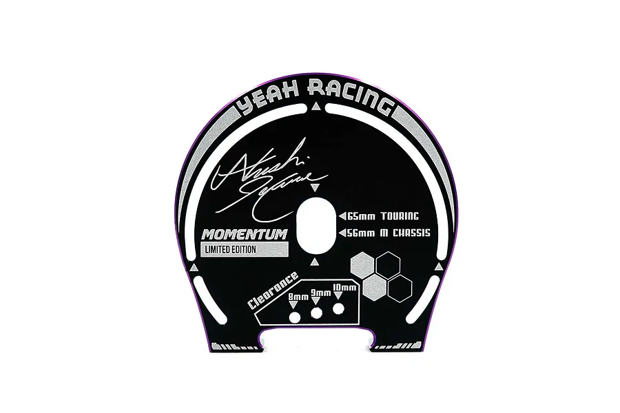Yeah Racing Aluminium Momentum Wheel Marker - Black/Purple image 128326