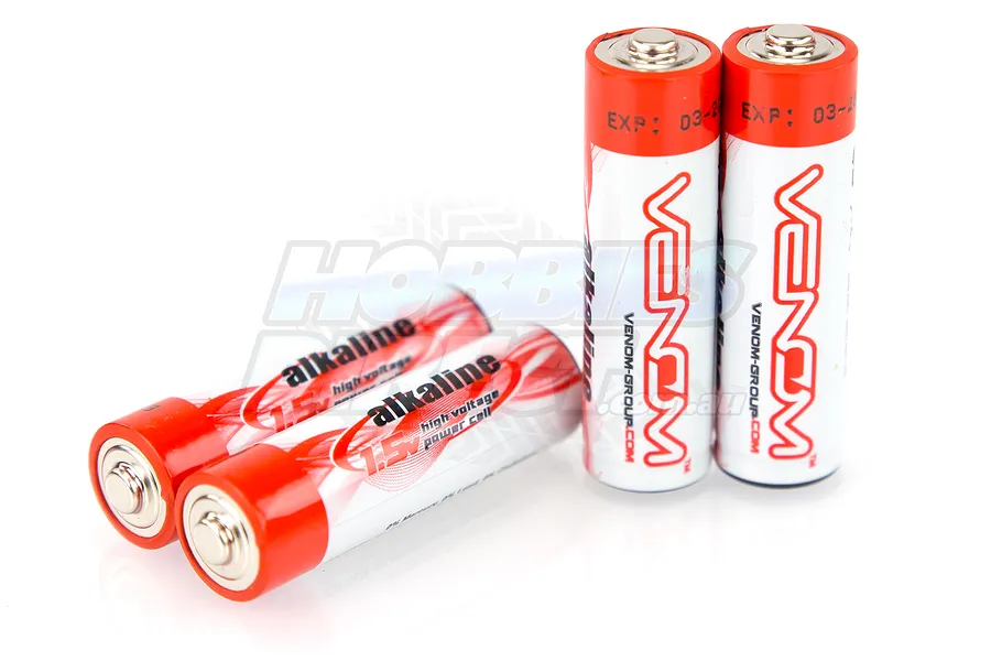Venom 1.5v AA Alkaline Batteries 4Pcs image 12836