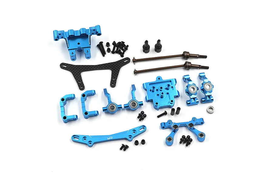 Yeah Racing Aluminium Essential Conversion Kit - Blue image 128395