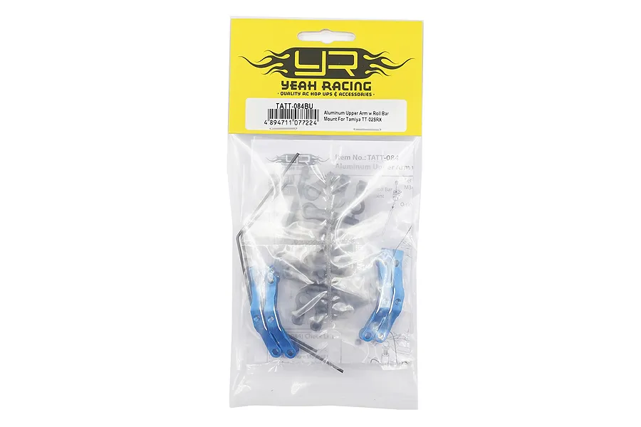 Yeah Racing Aluminium Sway Bar Set with Mounts - Blue image 128406