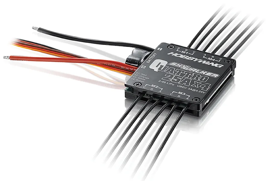 Hobbywing Skywalker Quattro 25A Brushless ESC image 12842