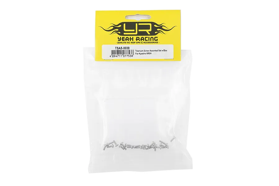 Yeah Racing Titanium Complete Screw Set with Mini Box image 128418