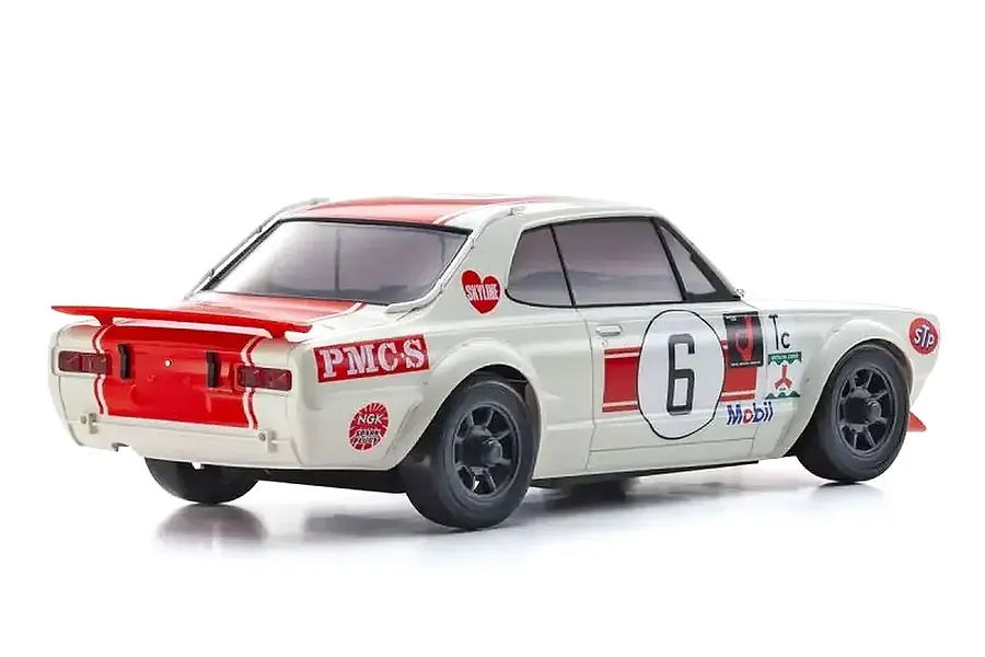 Kyosho Mini-Z Nissan Skyline 2000GT-R RC Drift Car Electric AWD RTR - White/Red image 128504