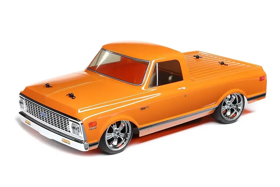 Losi 1972 Chevy C10 V100 RC Pickup Truck Electric AWD 1/10 Scale RTR - Orange image 128507