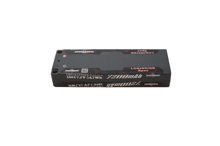 Team Powers 7.6V 7200mAh 160C HV Hard Case LiPo Battery image 128853