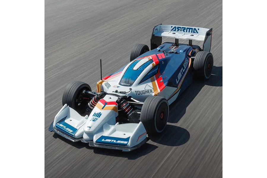 ARRMA Limitless 120 Street Speed 8S AVC 4X4 RC Car Electric Brushless 4WD 1/7 Scale RTR - White/Blue image 128972