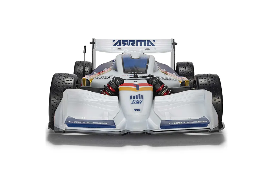 ARRMA Limitless 120 Street Speed 8S AVC 4X4 RC Car Electric Brushless 4WD 1/7 Scale RTR - White/Blue image 128975
