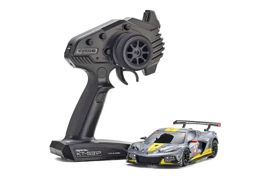 Kyosho Mini-Z Chevrolet Corvette C8.R RC Car Electric RWD RTR - Gunmetal image 129005