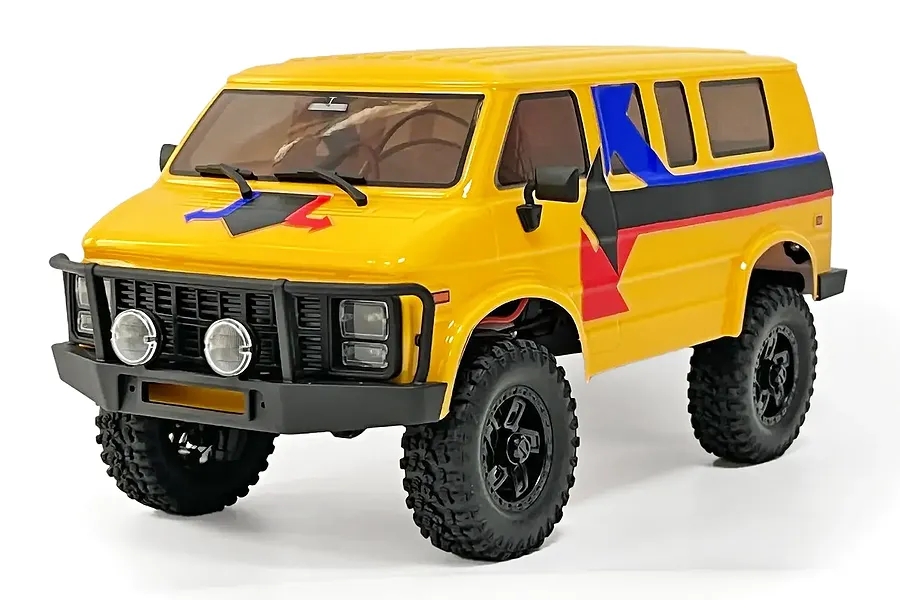 Hobby Plus CR-18P Evo Rock Van RC Rock Crawler Electric 4WD 1/18 Scale RTR - Yellow image 129108