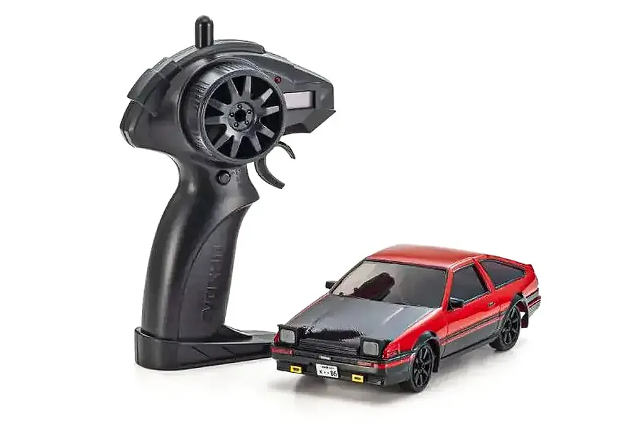 Kyosho First Mini-Z Toyota Sprinter Trueno AE86 RC Car Electric 2WD 1/28 RTR - Red/Black image 129142