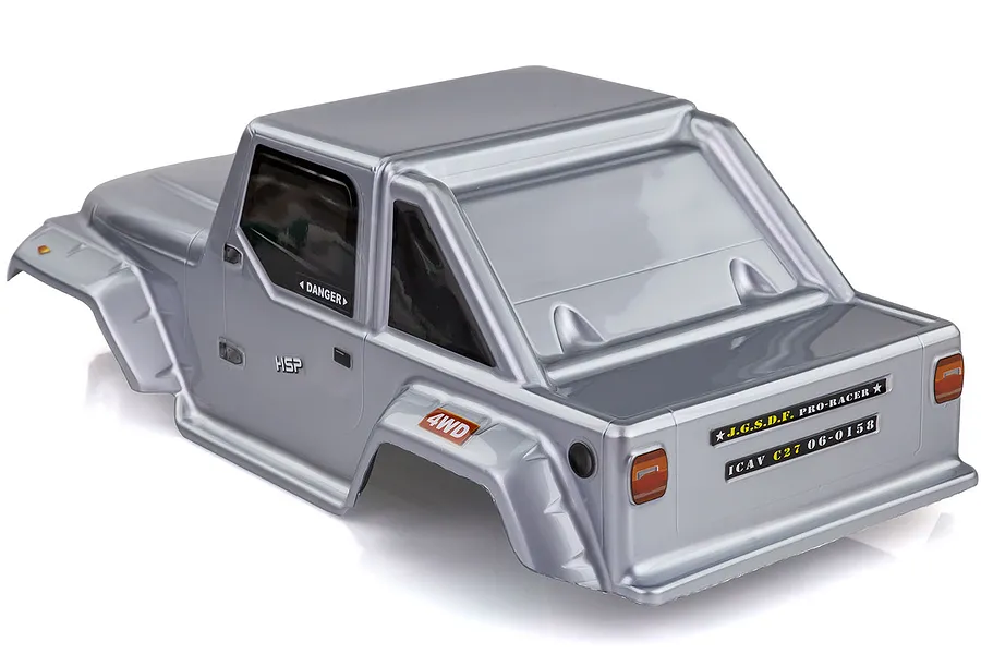 HSP 1/8 Truck Painted Silver Body Shell image 12919