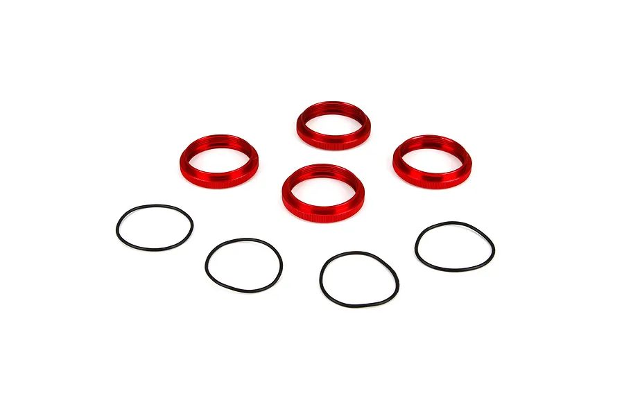 Losi Shock Adjuster Nuts w/ O-Rings 4Pcs image 129192