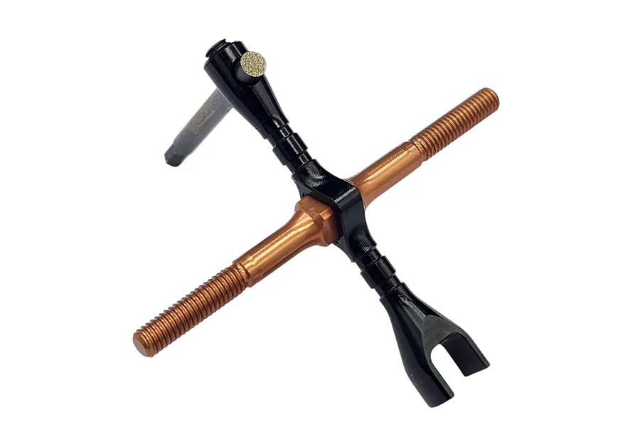 INOV8 Aluminium HexLite 4mm Turnbuckle and 2mm Hex with Steel Tip Multi-Tool - Black image 129260